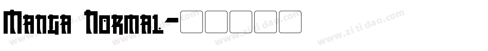 Manga Normal字体转换